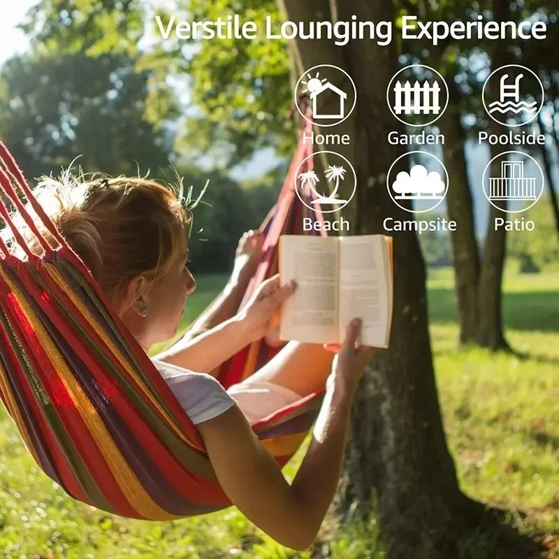 Outdoor Camping Hammock - 1pc Outdoor Canvas Hangmat Camping Schommelhangmat