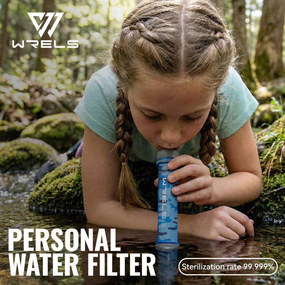 Outdoor Camping Water Filter - WRELS Outdoor Hiking Mini Camping Purification