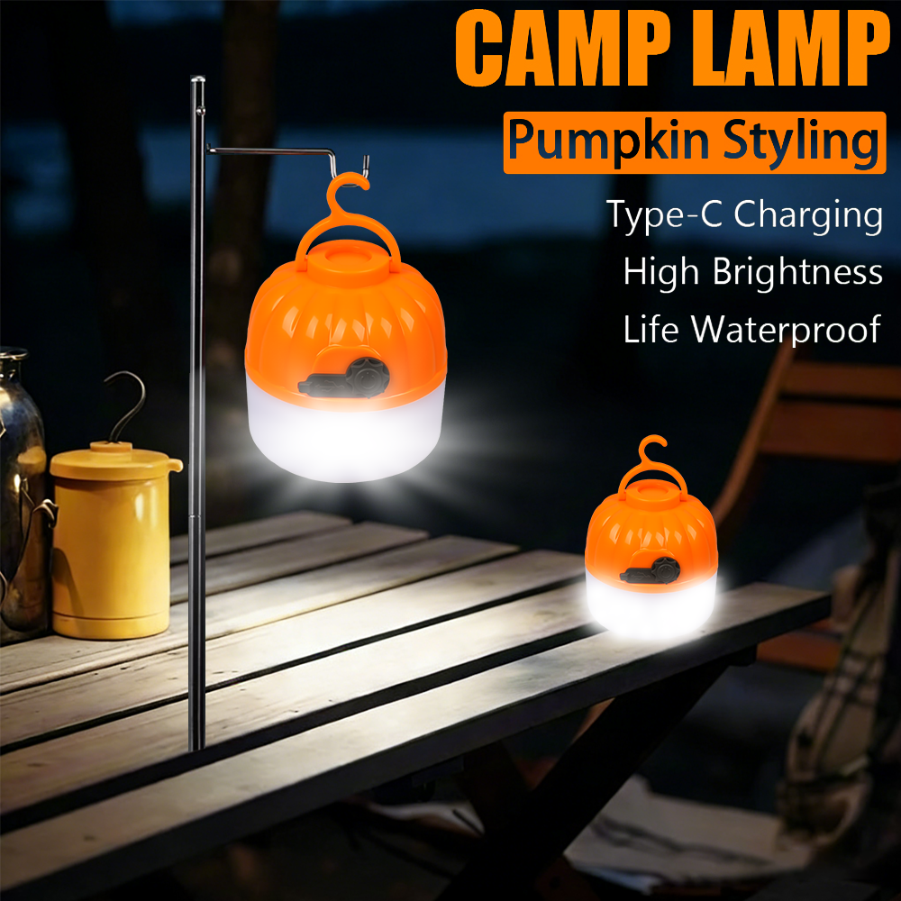 Outdoor Camping Tent Waterproof - Draagbare mini-campinglamp 4 verlichtingsmodi met haak