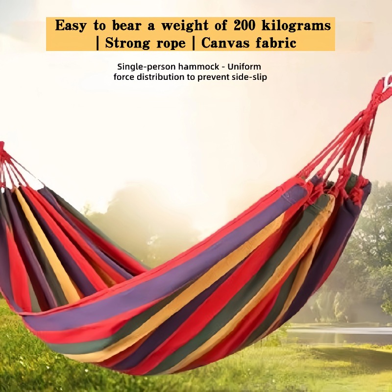 Outdoor Camping Hammock - Dikke canvas hangmat voor buiten, voor