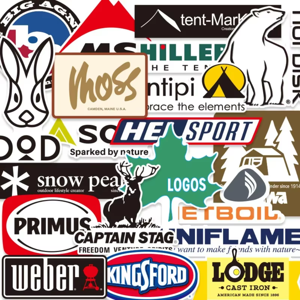 Outdoor Camping Brands - 20 stuks Outdoor Stickers Pack Camping