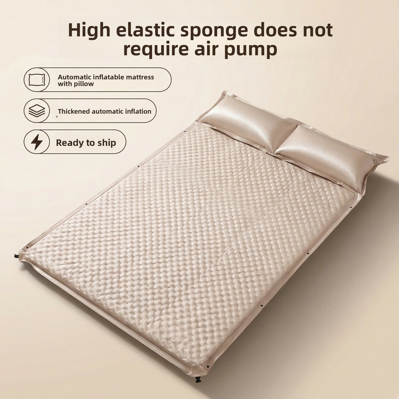 Outdoor Camping Mat - Opblaasbaar matras, slaapmat van spons, vloermat,