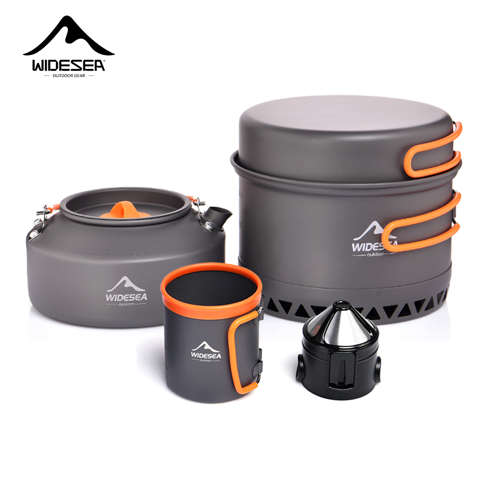 Outdoor Camping Cooking Equipment - Campingservies Outdoor pannenset Potten Toeristische ketel
