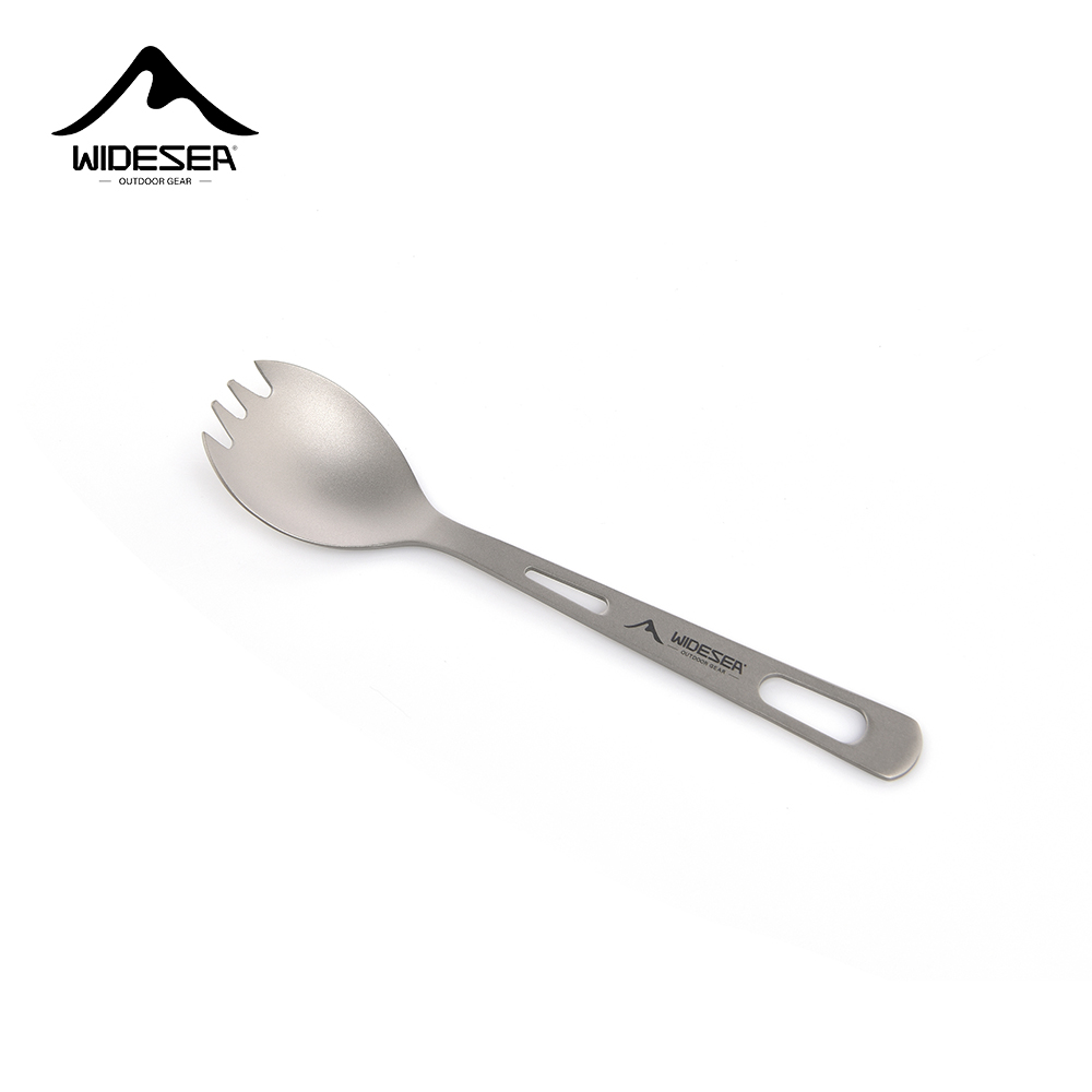 Outdoor Camping Cooking Equipment - Widesea Camping Kookset Spork Titanium Lepel