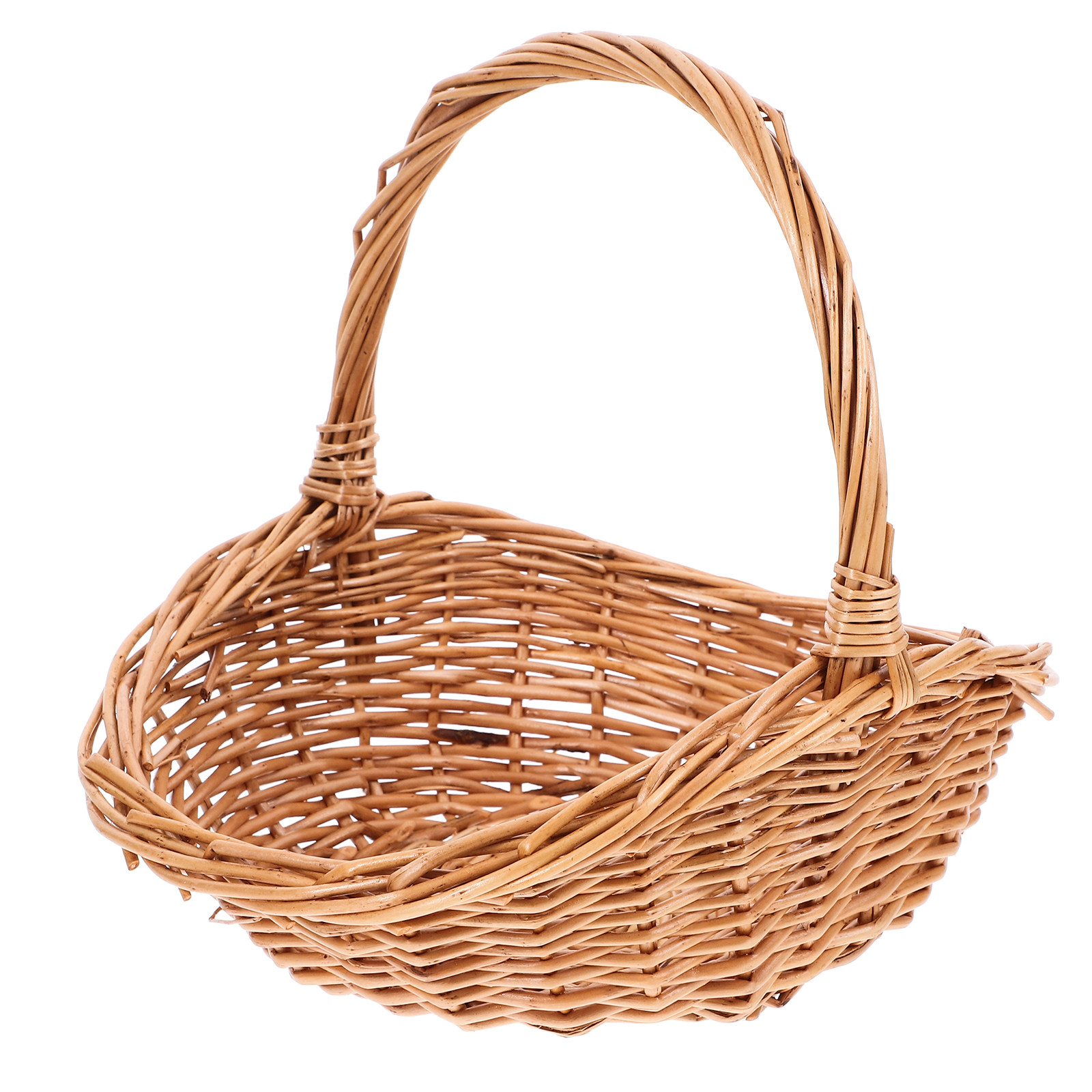 Outdoor Camping Food - Strak geweven handgemaakte geweven mand Kleine