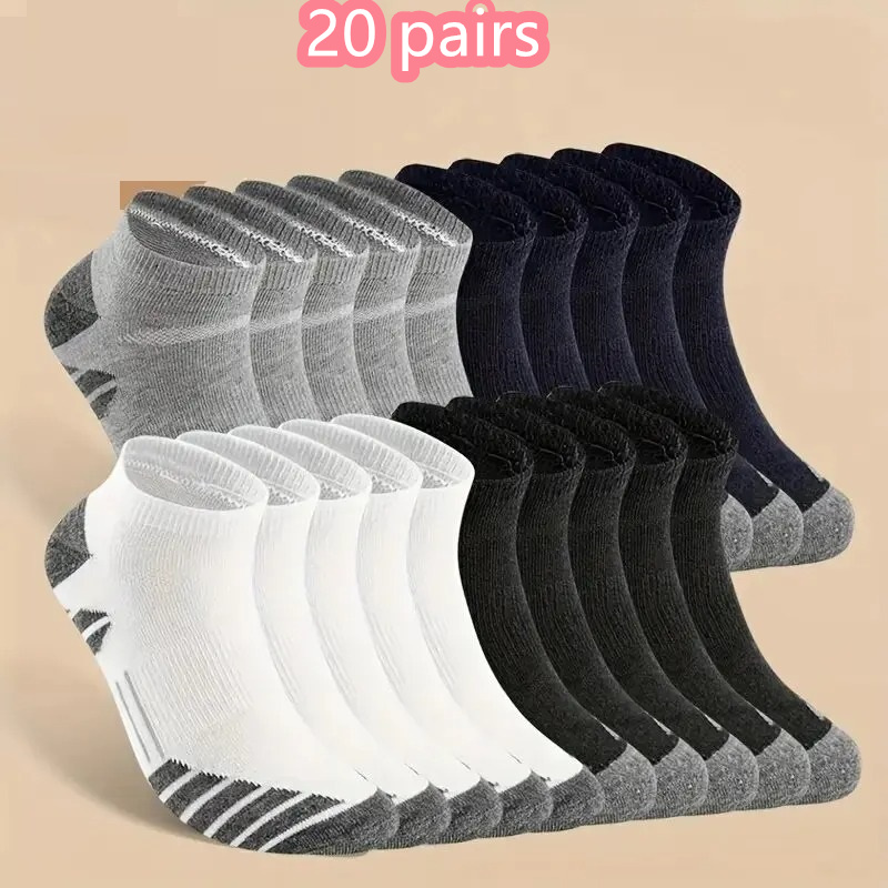 Outdoor Camping Slippers - 1/10/20 paar enkel atletische hardloopsokken gedempt