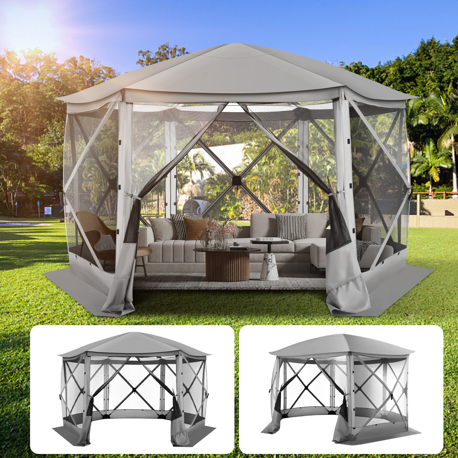 Outdoor Camping House - Pop-Up Tuinhuisje Scherm Tent Scherm Huis