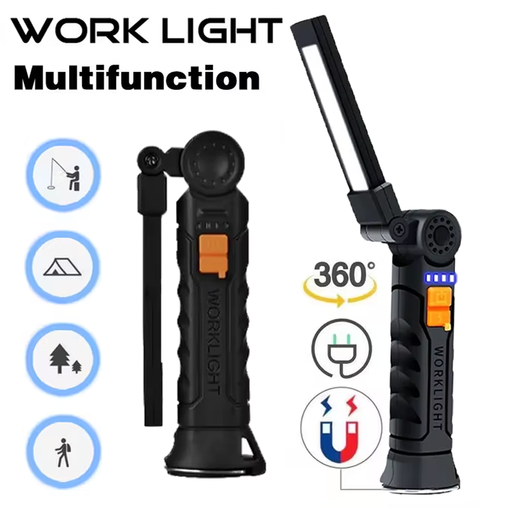 Camping Lantern - Draagbare COB LED-zaklamp USB oplaadbare zaklamp