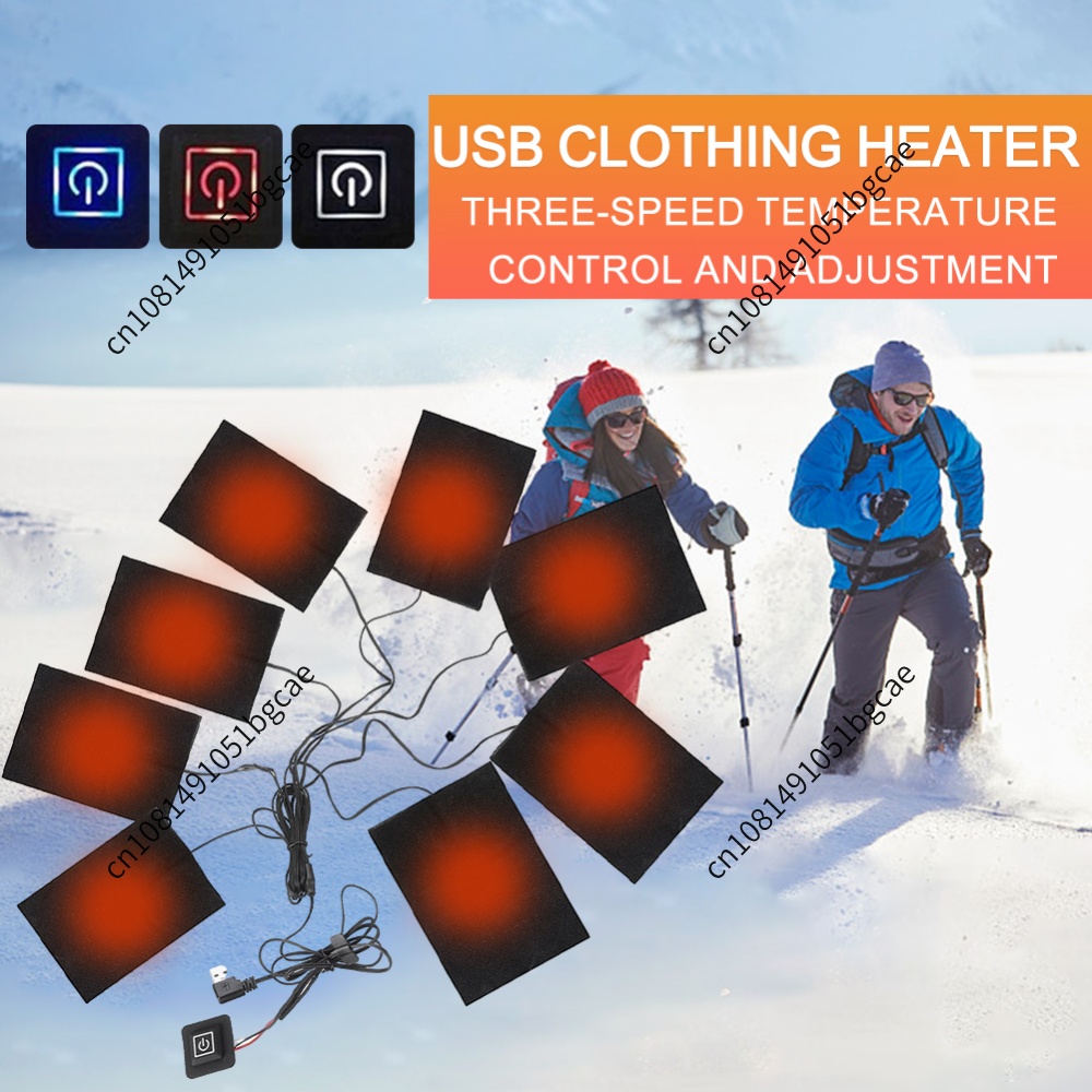 Outdoor Camping Heater - USB-verwarmingskussens Elektrische stoffen verwarmingskussens 3 niveaus