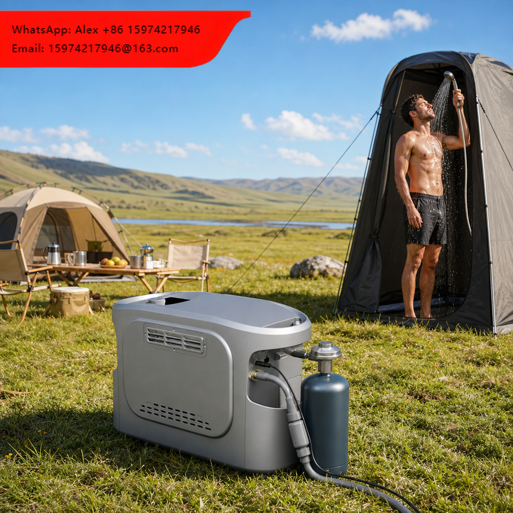 Outdoor Camping Hot Water Shower - Draagbare gasboiler voor buitendouche, tankloos, op