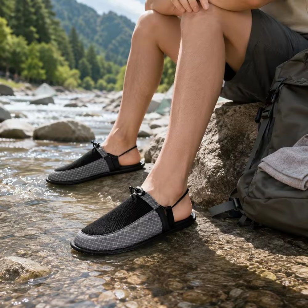 Outdoor Camping Slippers - Opvouwbare snel drogende waterslippers antislip blotevoeten