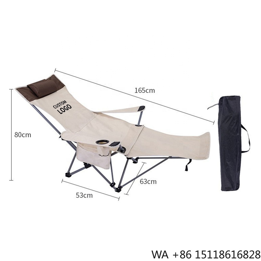 Outdoor Camping Recliner - Draagbare opvouwbare relaxstoel, lichtgewicht verstelbare stoel