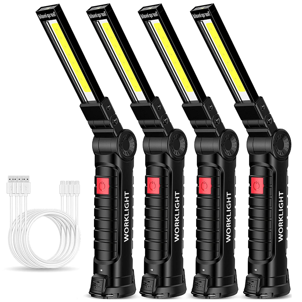 Outdoor Camping Light Portable - Draagbare opvouwbare LED-zaklamp Sterke magneet COB-werklamp