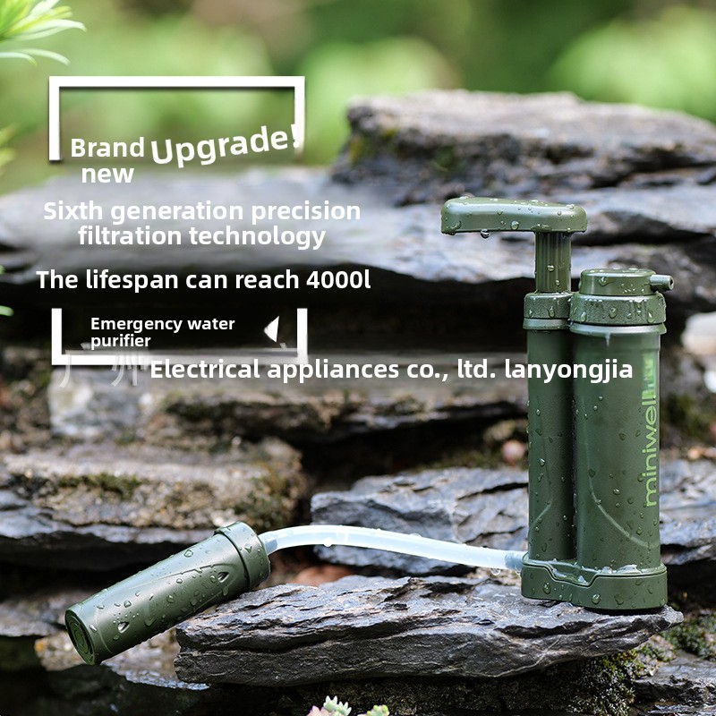 Outdoor Camping Water Filter - Campingwaterfilters, buitenwaterzuiveraar, draagbare noodfilter voor buitengebruik