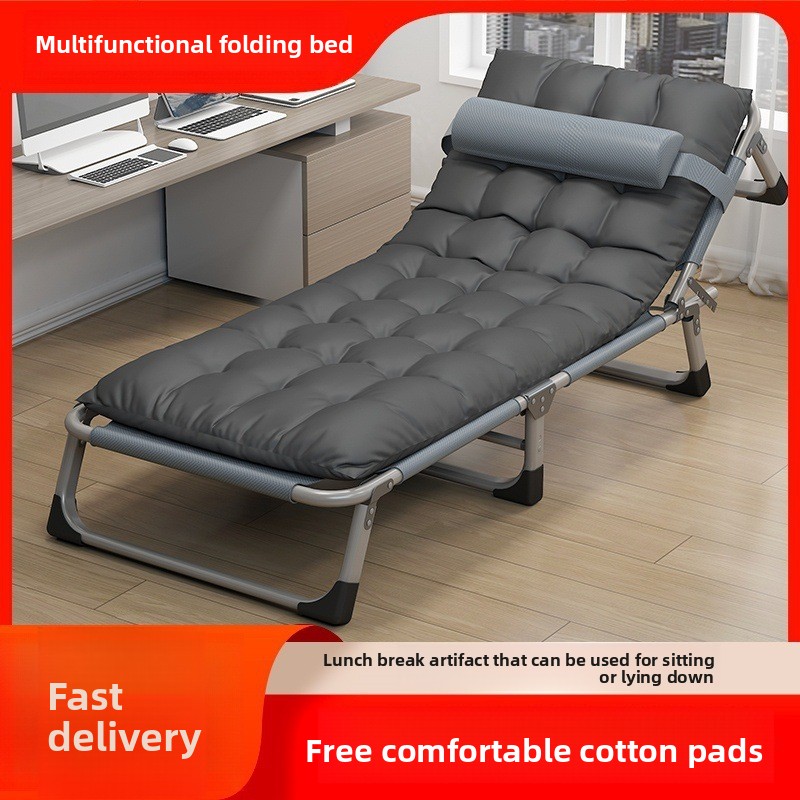 Outdoor Camping Recliner - Opvouwbaar eenpersoonsbed, draagbaar voor thuiskantoor, buiten,