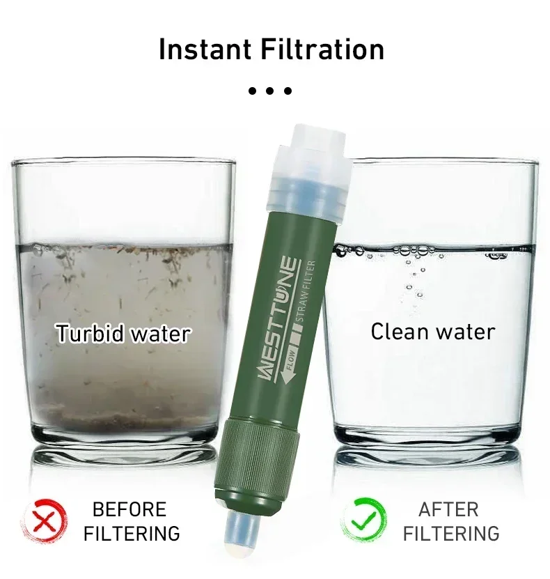 Outdoor Camping Water Filter - Westtune Outdoor Mini Camping Zuivering Waterfilter