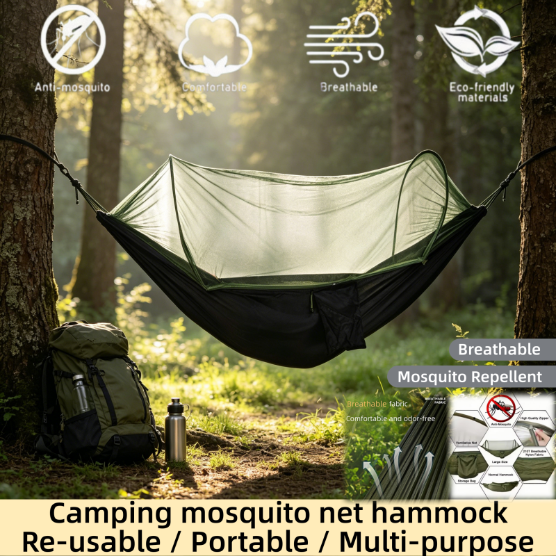 Outdoor Camping Hammock - Draagbare outdoor campinghangmat, klamboe, slaaptent, campingbed,