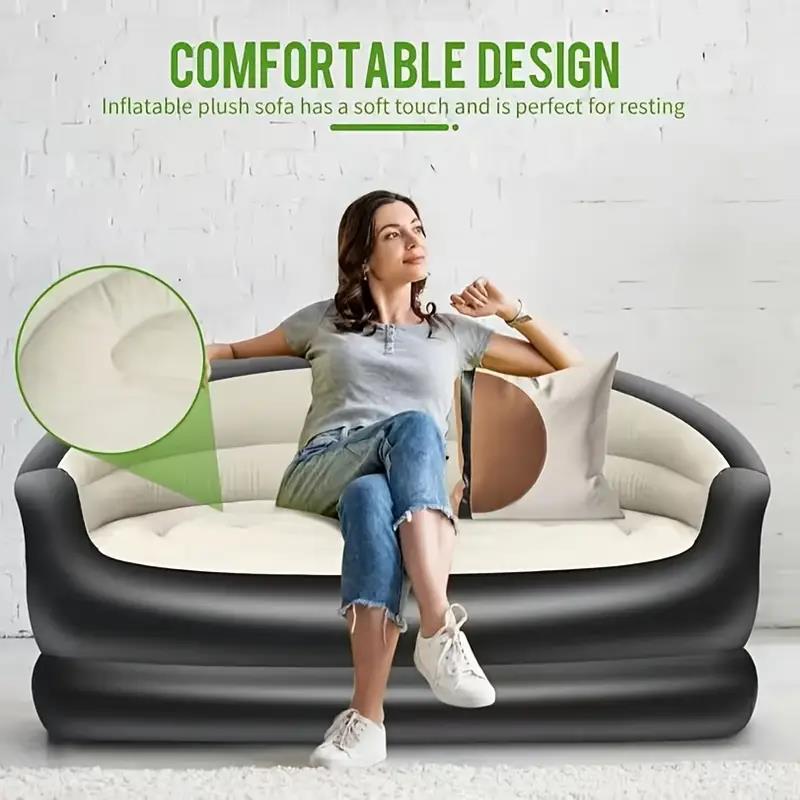 Outdoor Camping Recliner - Draagbaar opblaasbaar bed voor buiten, dubbele