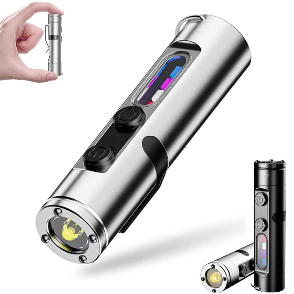 Outdoor Camping Light Portable - LED-zaklamp Mini draagbare EDC-zaklamp Type-C Oplaadbare