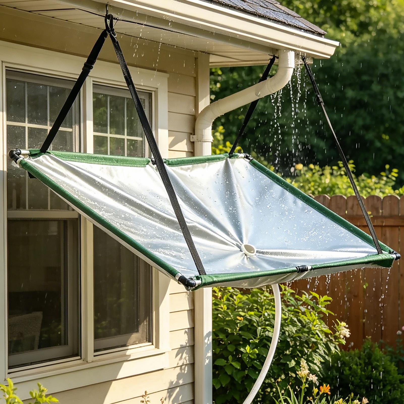 Outdoor Camping Water Filter - Wateroogstdoek met slang Regenvangerfilter voor gazon