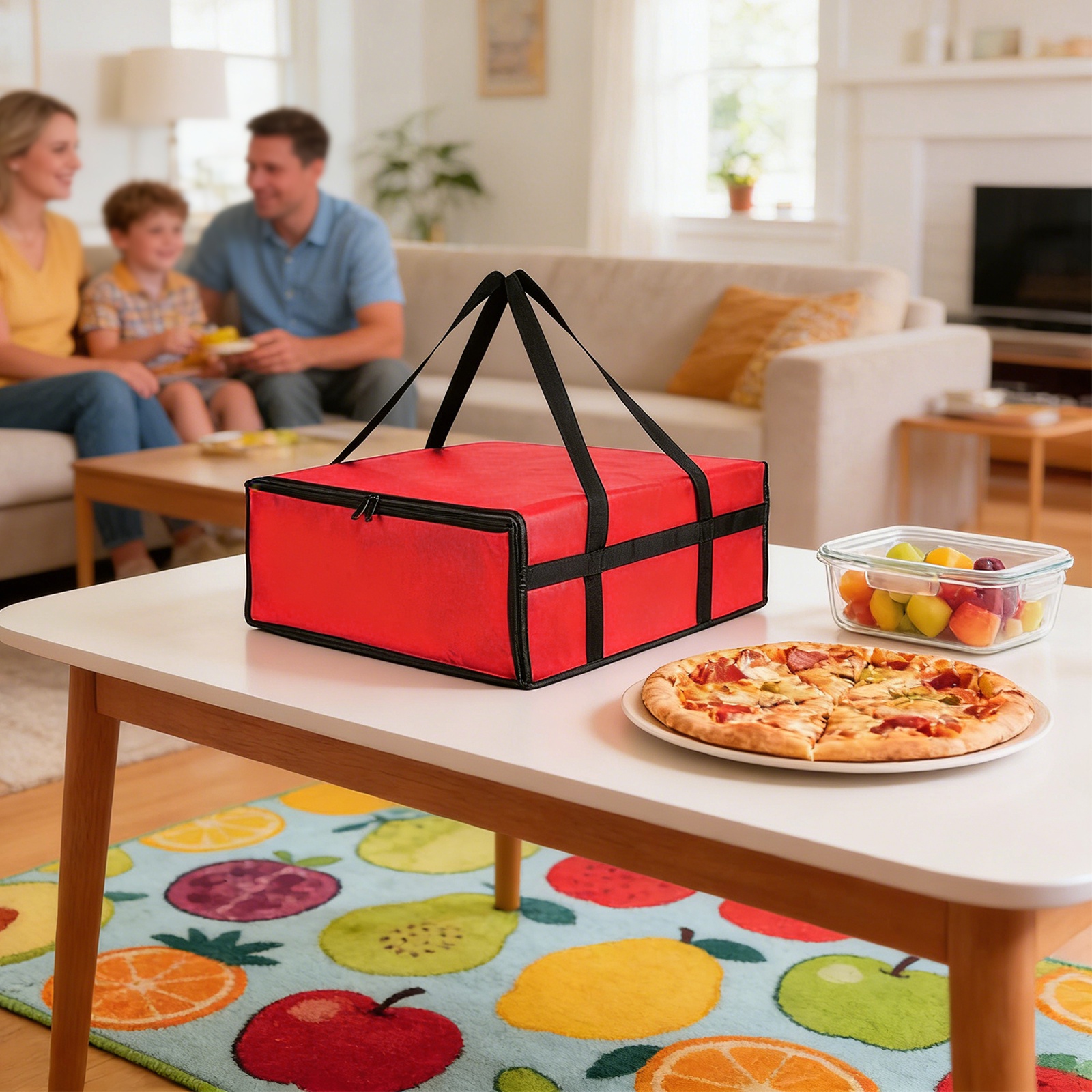 Outdoor Camping Food - Rechthoekige pizzatas Grote capaciteit Praktisch stapelbaar