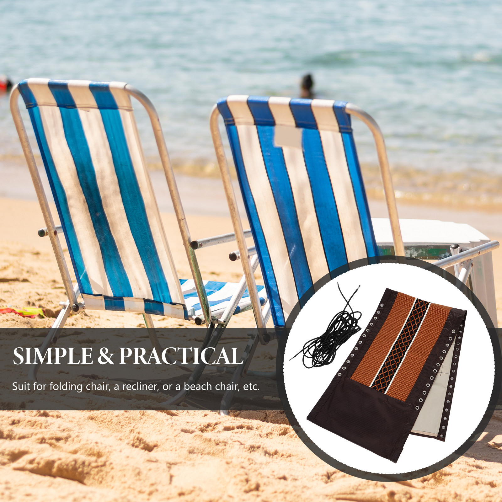 Outdoor Camping Recliner - 1Set Premium stoelkleed voor het repareren