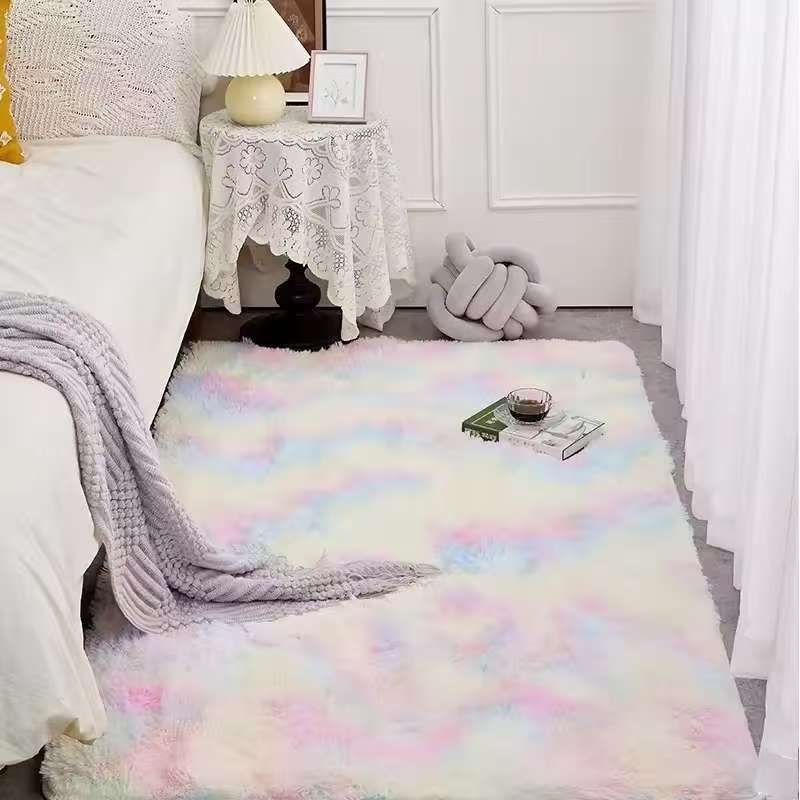 Outdoor Camping Games For Adults - VIKAMA Pluizig Pluche Tie-dye Tapijt Voor