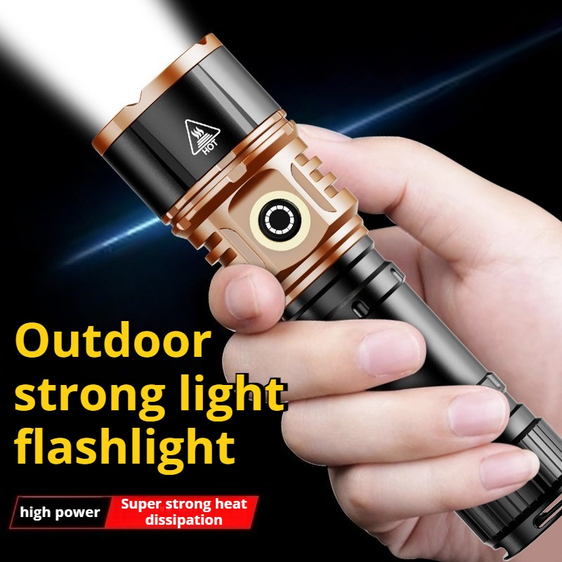 Camping Lantern - Sterk licht, krachtige LED-zaklamp, Type-C oplaadbaar,