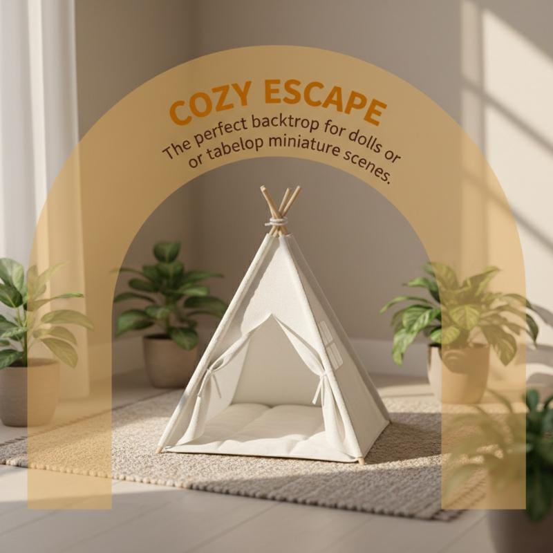 Outdoor Camping House - [JN] 1:12 Schaal Camping Tent Model
