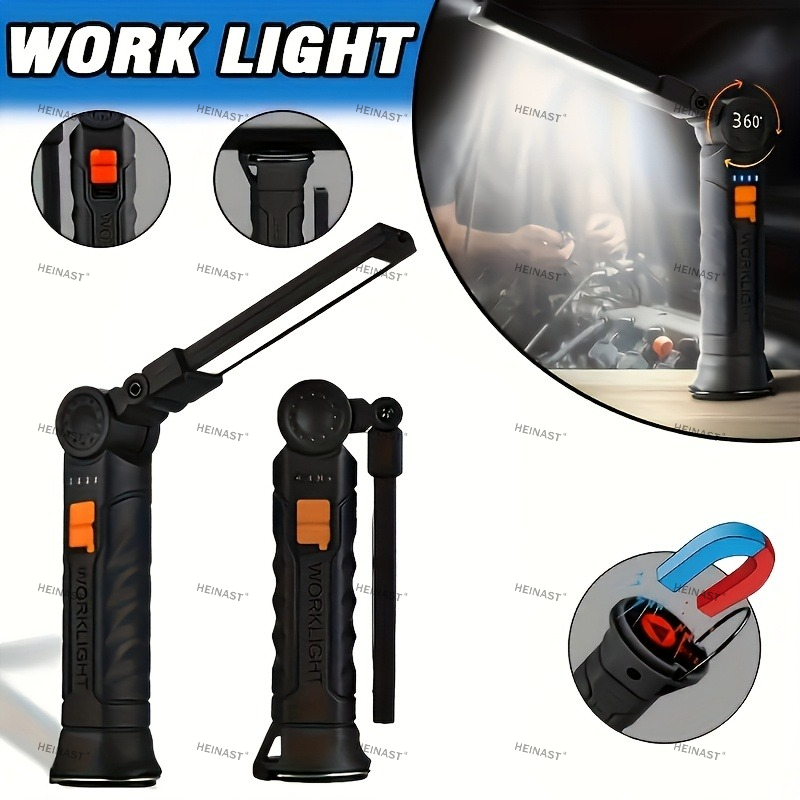 Camping Lantern - COB LED opvouwbare zaklamp Draagbare magnetische