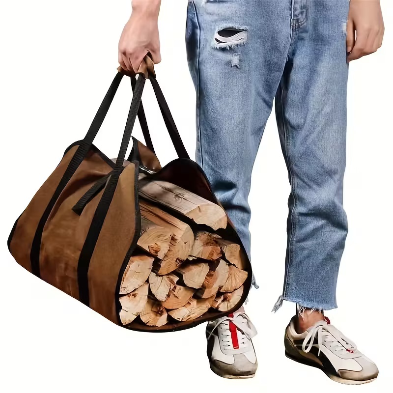Outdoor Camping Bag - Robuuste draagtas voor hout – Brandhout