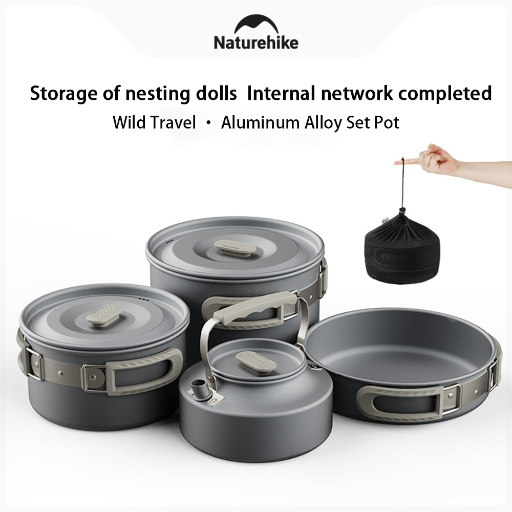 Outdoor Camping Cooking Equipment - Naturehike Outdoor Pot Set, Camping Kookuitrusting,