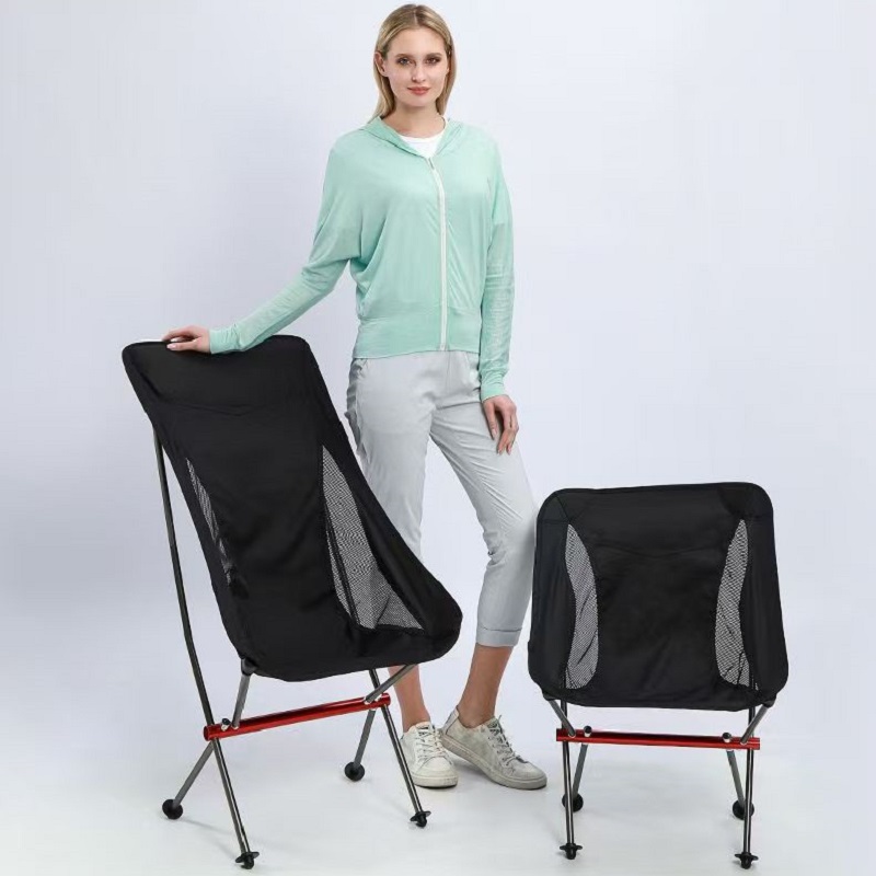 Outdoor Camping Recliner - Ultralichte Aluminium Hoge Rug Maanstoel -