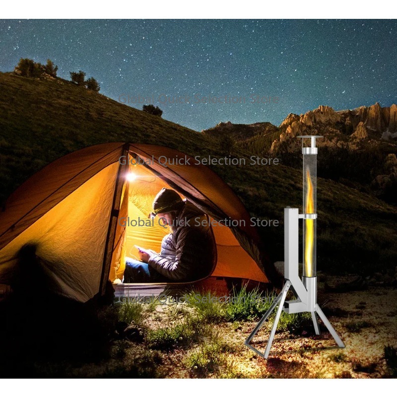 Buiten pelletkachel van roestv - Outdoor Camping Heater recensie en prijs