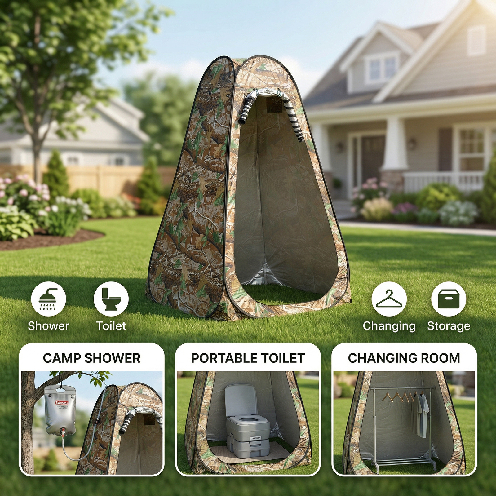 Extra grote draagbare zonnesch - Outdoor Camping House recensie en prijs