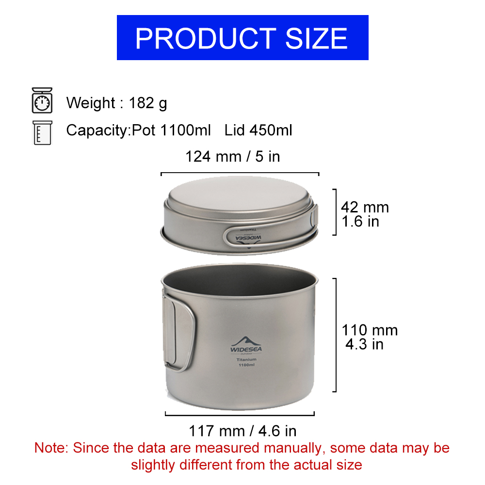 Widesea Ultralight Titanium Ca - Outdoor Camping Cooking Equipment recensie en prijs