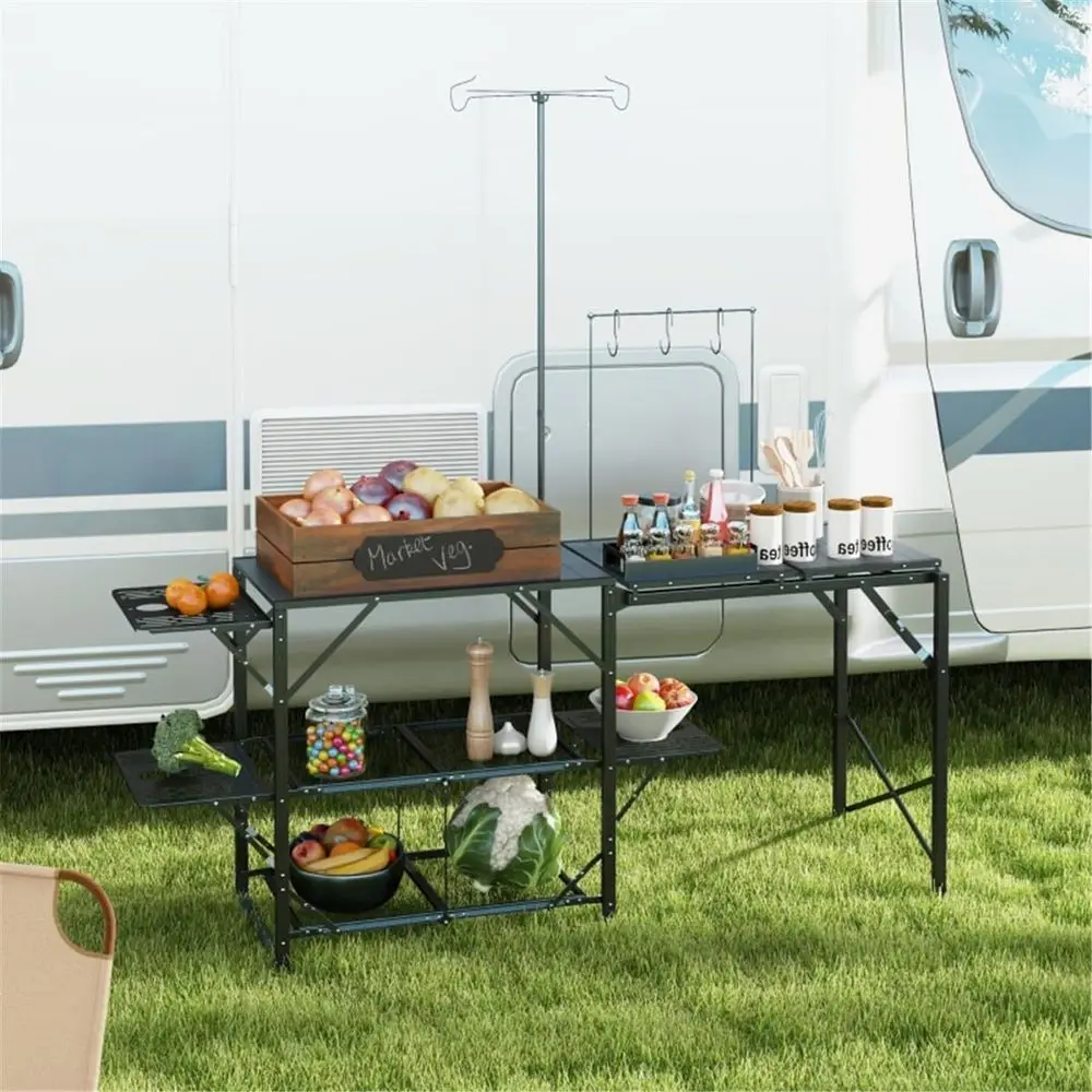 Draagbare buitenkeuken met gri - Outdoor Camping Kitchen Table recensie en prijs