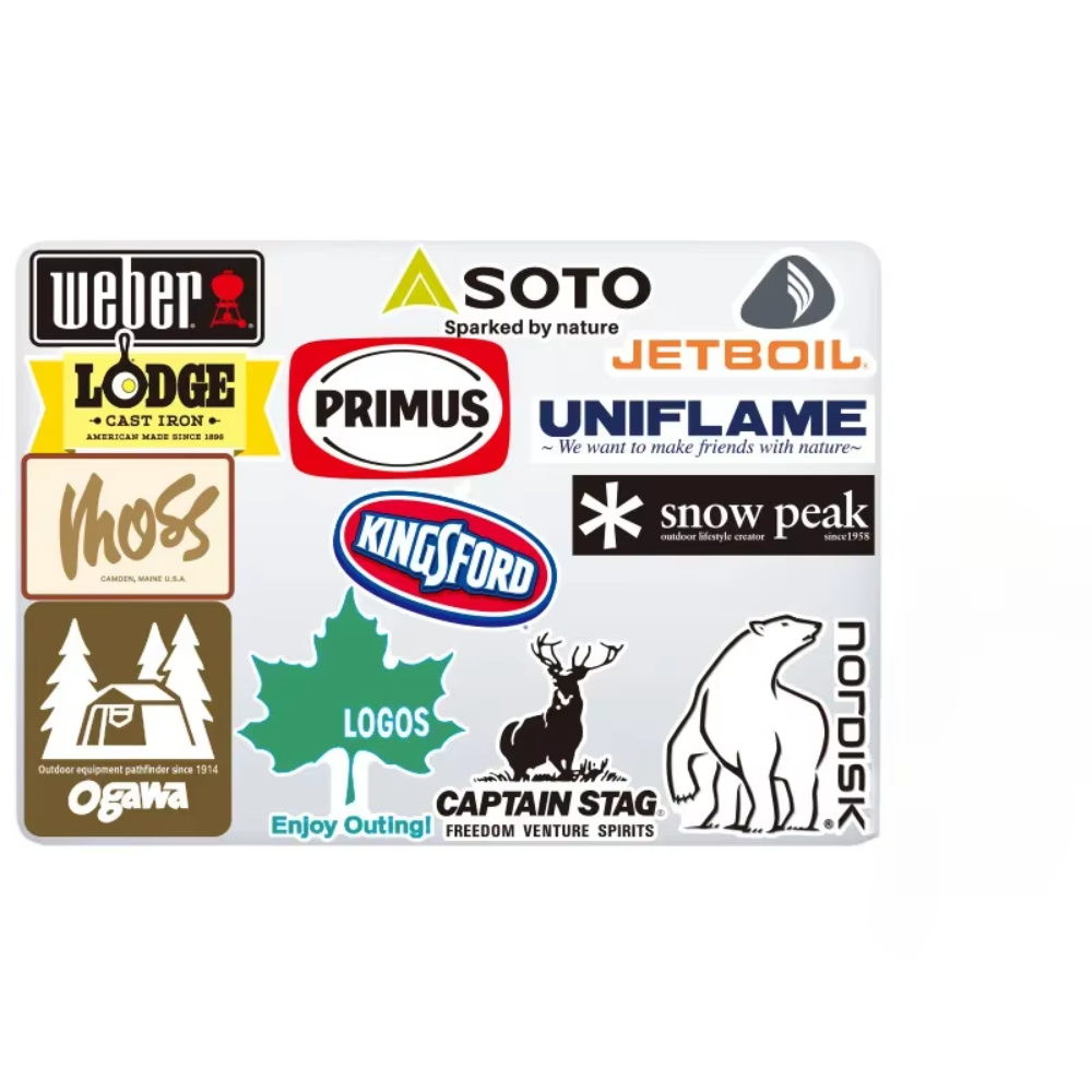 20 stuks Outdoor Stickers Pack - Outdoor Camping Brands recensie en prijs