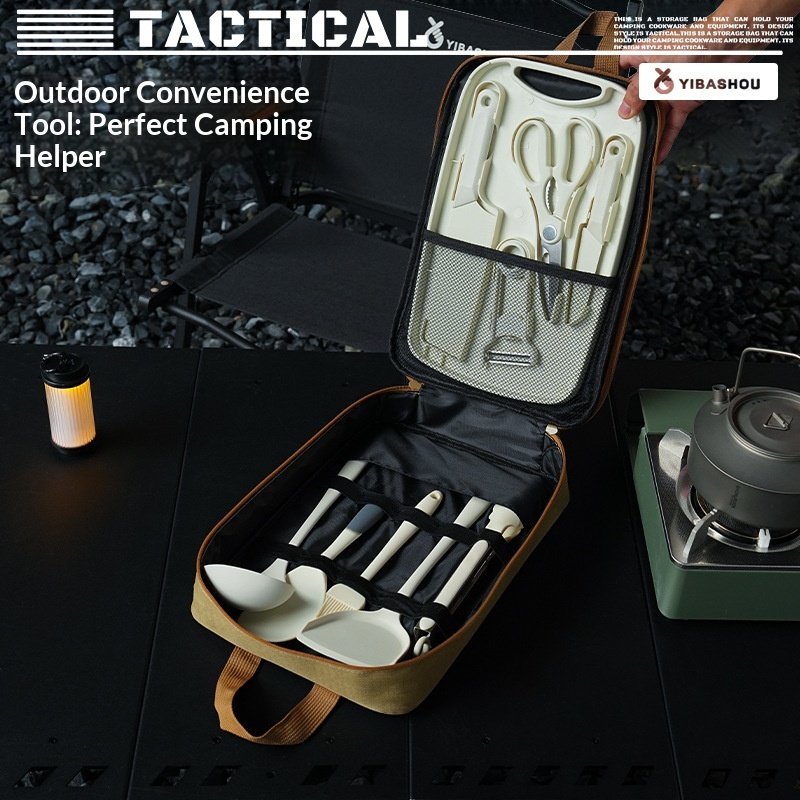 Draagbare 9-delige campingkeuk - Outdoor Camping Kitchen Table recensie en prijs