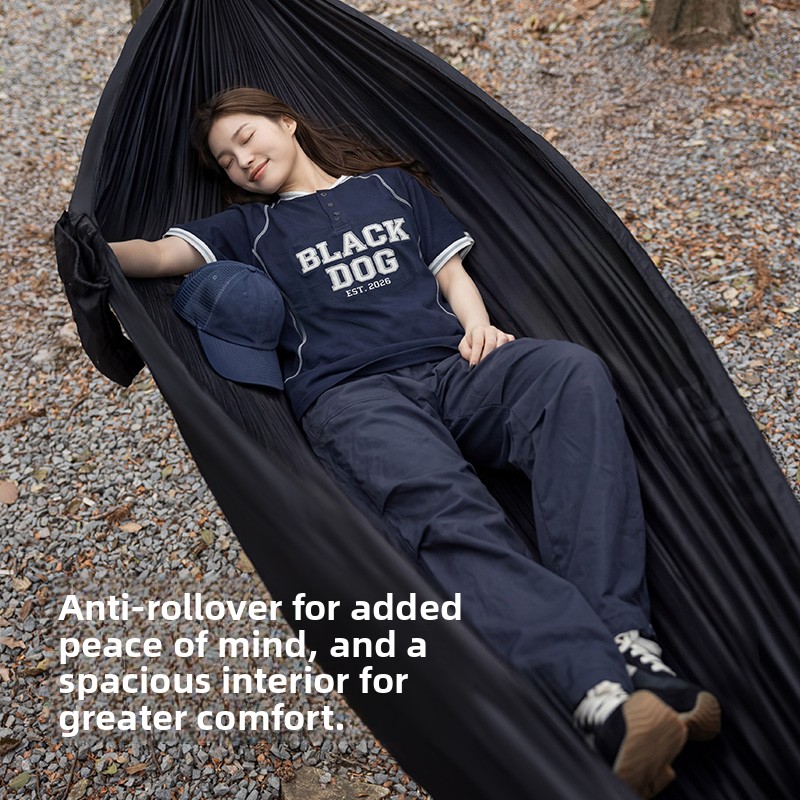 Zwarte hondenvormige parachute - Outdoor Camping Hammock recensie en prijs