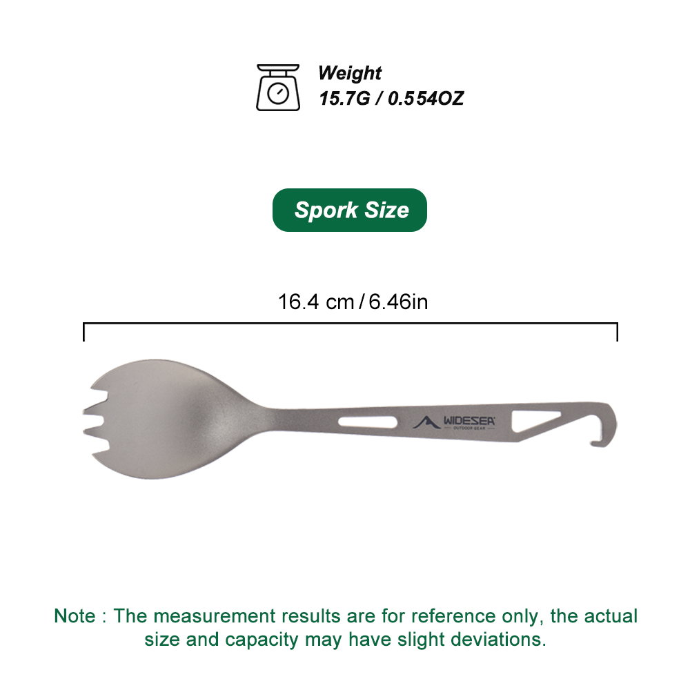 Widesea Camping Kookset Spork  - Outdoor Camping Cooking Equipment recensie en prijs
