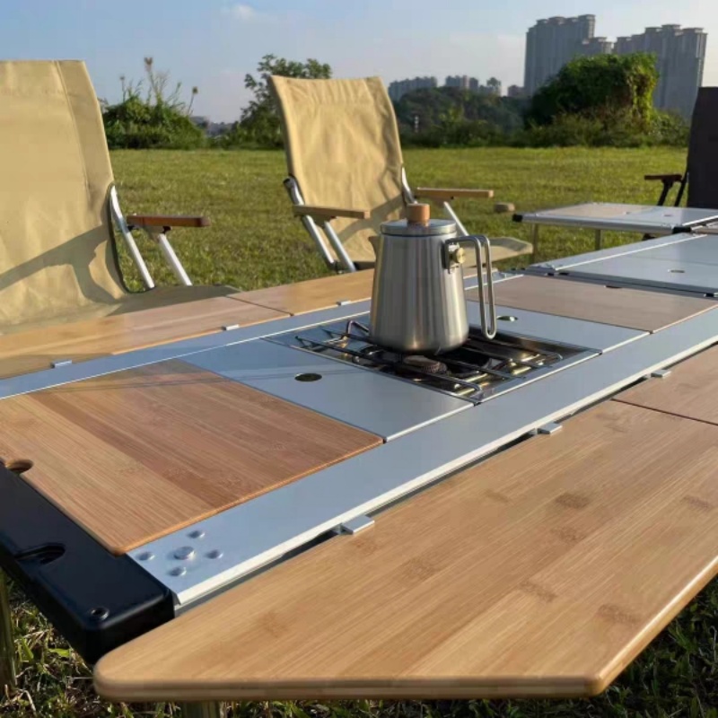 Tryhomy IGT Tafel Bamboe Verle - Outdoor Camping Kitchen Table recensie en prijs