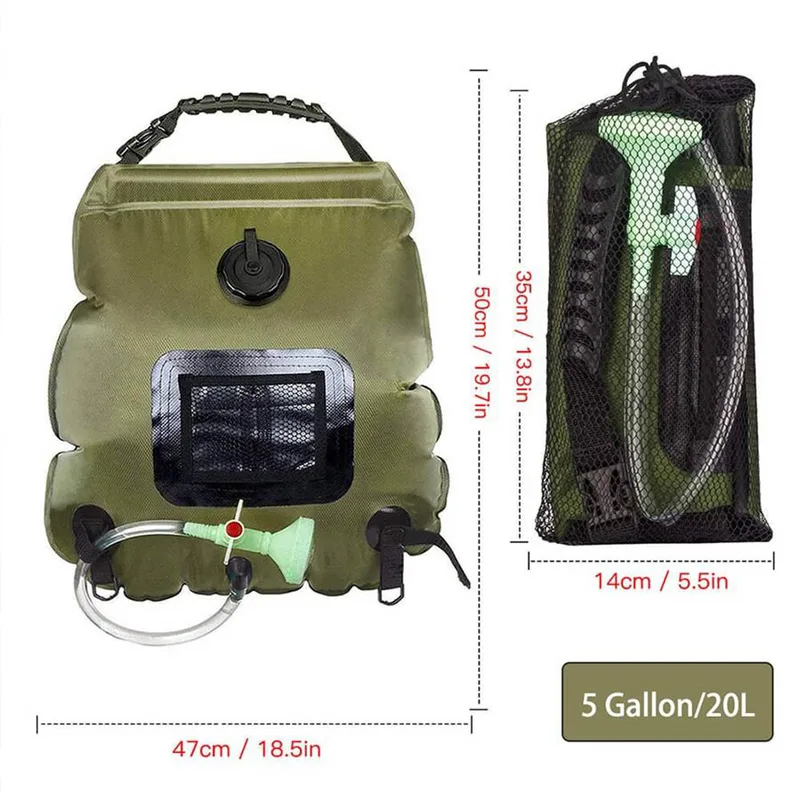 Zonne-douchetas 20L Buiten Zon - Outdoor Camping Hot Water Shower recensie en prijs