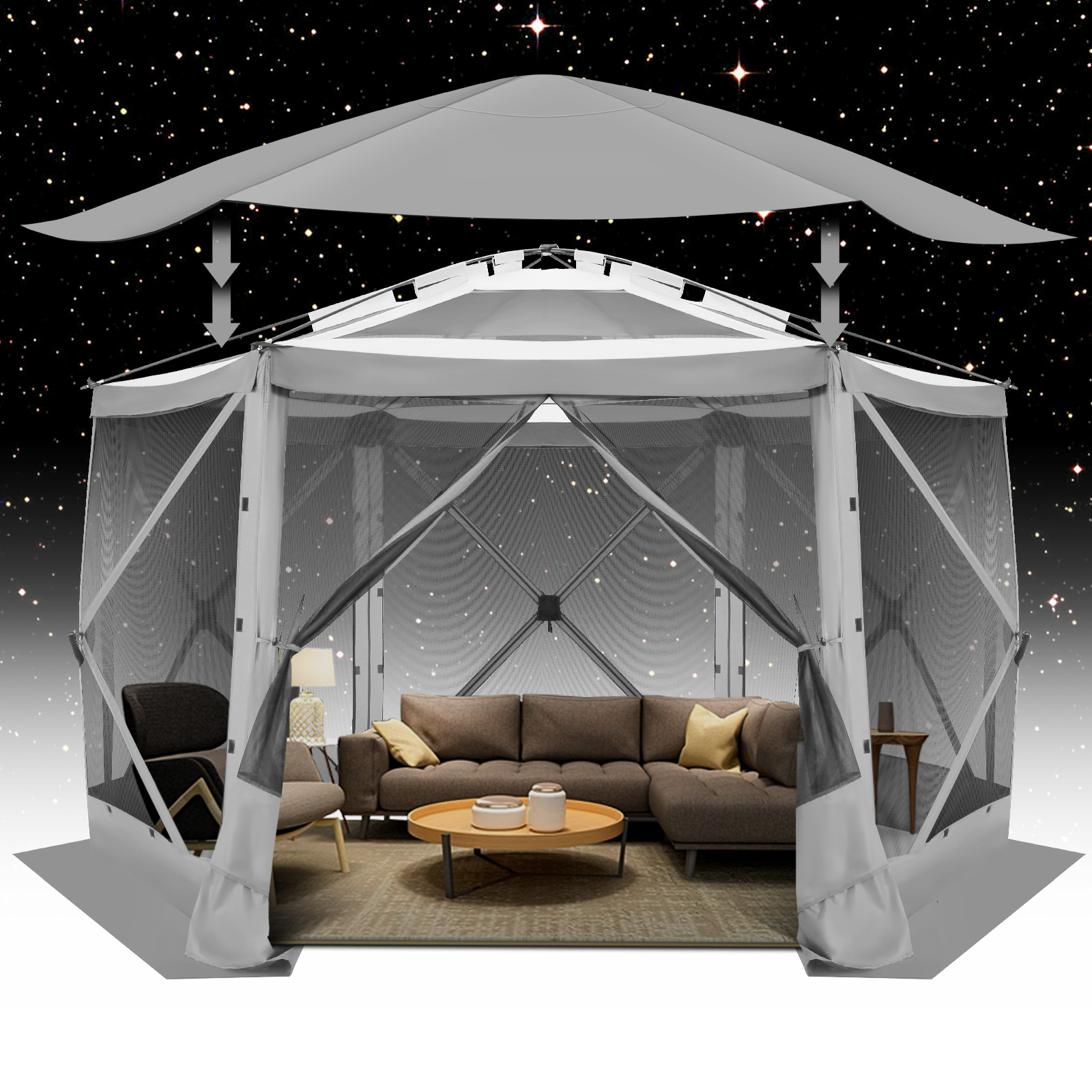 Pop-Up Tuinhuisje Scherm Tent  - Outdoor Camping House recensie en prijs