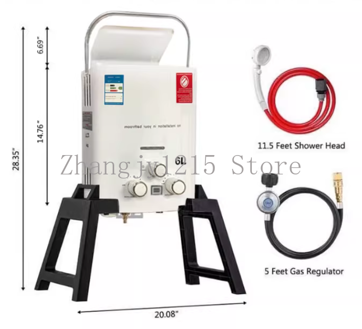 Propaan LPG Gas Tankless Boile - Outdoor Camping Hot Water Shower recensie en prijs