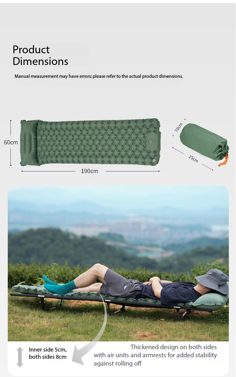 Waterdichte opblaasbare campin - Outdoor Camping Mat recensie en prijs
