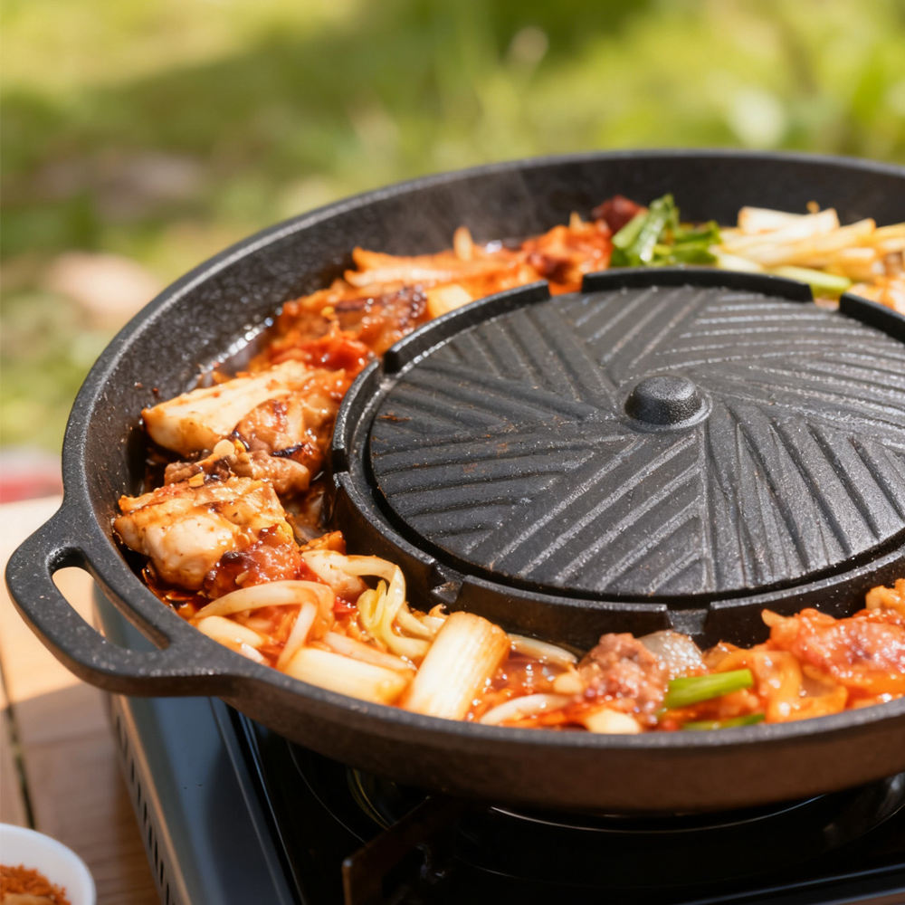 KOSUN Koreaanse BBQ-grillpan 2 - Outdoor Camping Food recensie en prijs