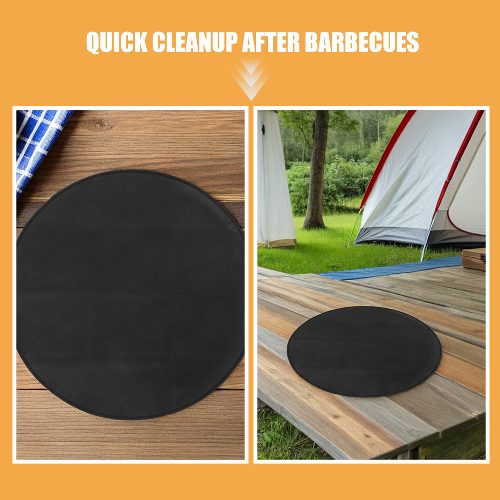 Vuurvaste ronde BBQ-mat 24 inc - Outdoor Camping Bbq recensie en prijs