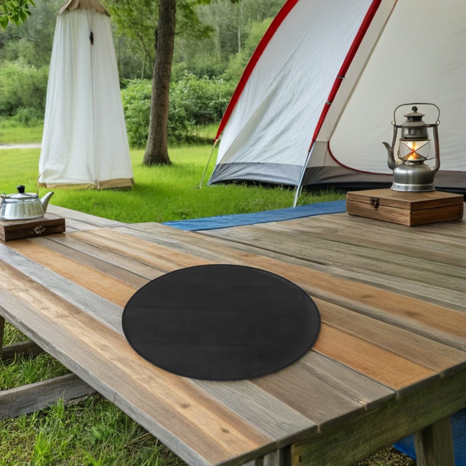 Vuurvaste ronde BBQ-mat 24 inc - Outdoor Camping Bbq recensie en prijs