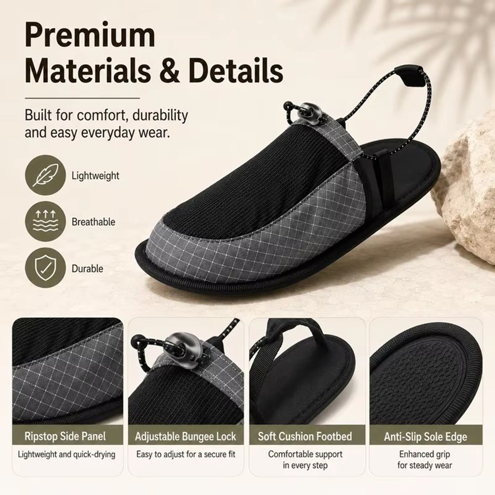Opvouwbare snel drogende water - Outdoor Camping Slippers recensie en prijs